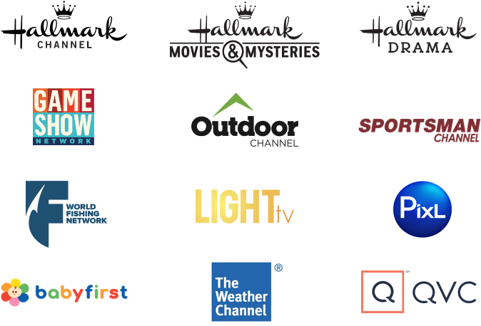 Hallmark Channels, Game Show Network, Outdoors Channel Sportsman Channel, and more. TV, Phone, Tablet - Roku and Amazon Fire
